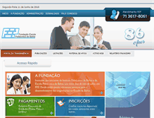 Tablet Screenshot of fepba.org.br